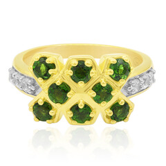 Anello in argento con Diopside Russo (Remy Rotenier)