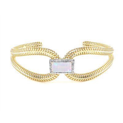 Bracciale in oro con Opale di Welo AAA (Ornaments by de Melo)