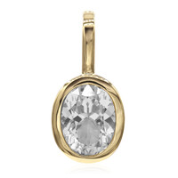 Ciondolo in oro con Quarzo Herkimer (Amanda Adkins)
