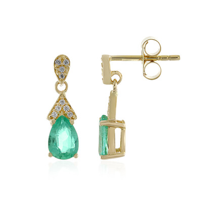 Orecchini in oro con Smeraldo Etiope
