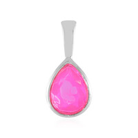 Ciondolo in argento con Opale Rosa dell'Etiopia