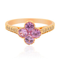 Anello in oro con Zaffiro Rosa