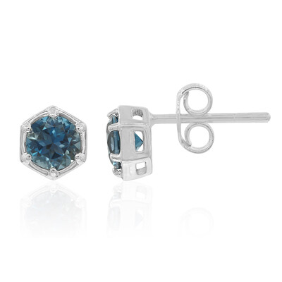 Orecchini in argento con Topazio Blu Londra