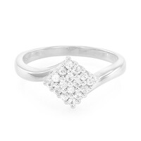 Anello in argento con Zaffiro Bianco