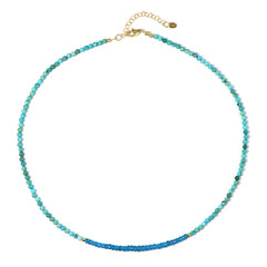 Collana in argento con Apatite Blu Neon