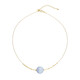 Collana in argento con Agata Lace Blu