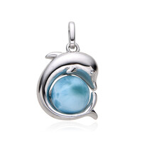 Ciondolo in argento con Larimar