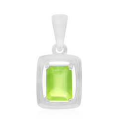 Ciondolo in argento con Opale Verde Brasiliano