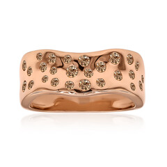 Anello in oro con Diamante Rose de France SI1 di Argyle