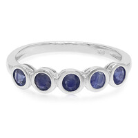 Anello in argento con Zaffiro Blu
