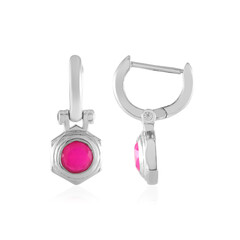 Orecchini in argento con Calcedonio Rosa