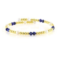 Bracciale in acciaio con Lapislazzuli (Riya)