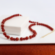 Collana in argento con Onice Rossa