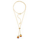 Collana in argento con Ambra Sunrise Baltica (dagen)