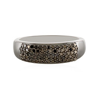 Anello in argento con Diamante Nero