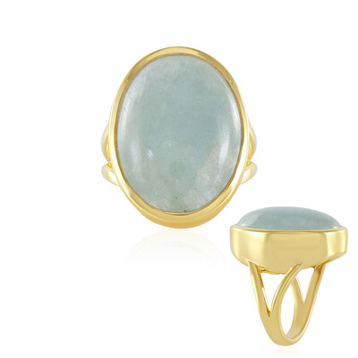 Anello in argento con Acquamarina Brasiliana