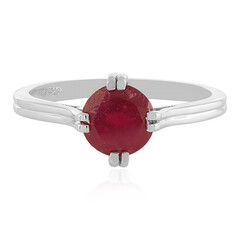 Anello in argento con Rubino del Madagascar