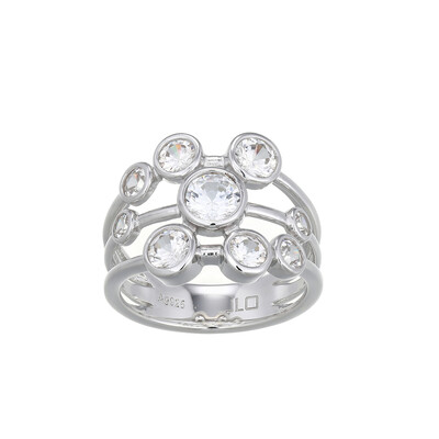 Anello in argento con Zircone (Adela Silber)