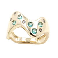 Anello in oro con Smeraldo Zambia AAA (de Melo)