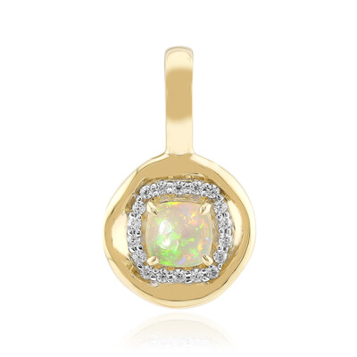 Ciondolo in oro con Opale Bianco Brasiliano