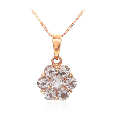 Collana in oro con Morganite AAA