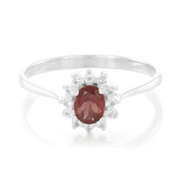 Anello in argento con Granato Malaya
