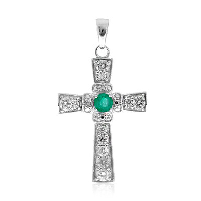 Ciondolo in argento con Smeraldo