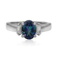 Anello in argento con Topazio Nettuno