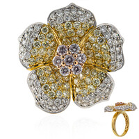 Anello in oro con Diamante Rosa I1 (CIRARI)