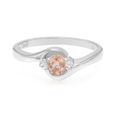 Anello in argento con Zaffiro Padparadscha