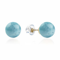 Orecchini in oro con Larimar