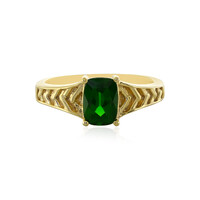 Anello in argento con Diopside Russo