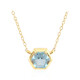 Collana in argento con Topazio Blu Cielo