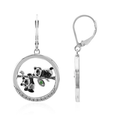 Orecchini in argento con Tsavorite