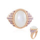 Anello in argento con Pietra di Luna Bianca (KM by Juwelo)