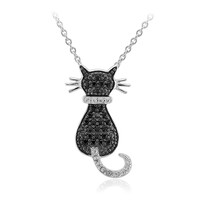 Collana in argento con Spinello Nero