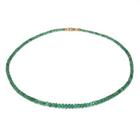 Collana in oro con Smeraldo Zambia