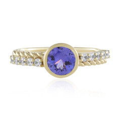 Anello in oro con Tanzanite AAA (de Melo)