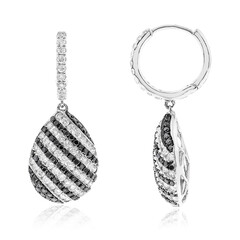 Orecchini in oro con Diamante Nero