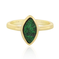 Anello in argento con Uvarovite