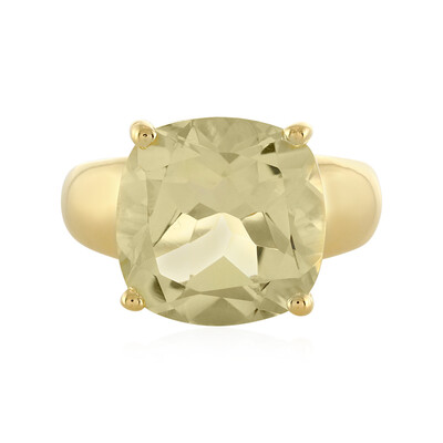 Anello in argento con Quarzo Limone