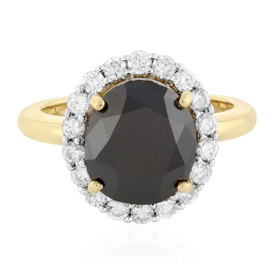Anello in oro con Diamante Nero
