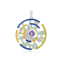Ciondolo in argento con Quarzo Azur (SAELOCANA)