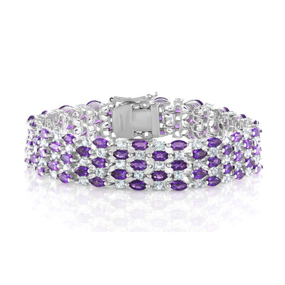 Bracciale in argento con Ametista Zambiana