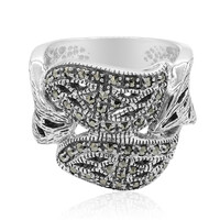 Anello in argento con Marcassite