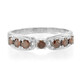Anello da uomo in argento con Diamante Fancy