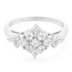 Anello in argento con Topazio Bianco