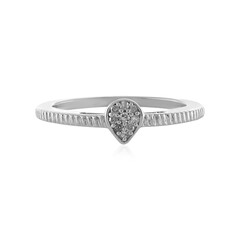 Anello in argento con Diamante I2 (I)