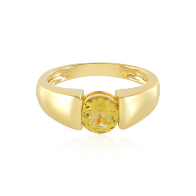 Anello in argento con Berillo Giallo