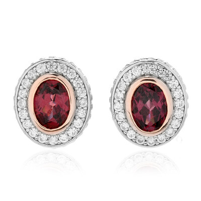Orecchini in argento con Granato Malawi (Dallas Prince Designs)